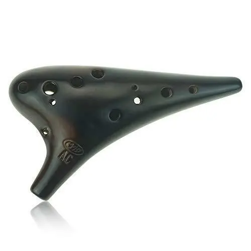 Haute qualité 12 trous Ocarina classique paille feu chef-d 'œuvre à collectionner, Alto C céramique Ocarina Instrument de musique idée cadeau flûte