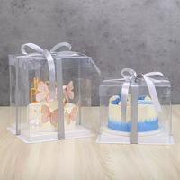 Boîte d'emballage en PVC PET transparente en gros, boîte en plastique transparente pour gâteaux et desserts, boîte cadeau transparente pour la Saint-Valentin pour bonbons