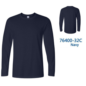 MNO Men's Long Sleeve T-Shirt 100% Cotton 180gsm O-Neck Regular Fit Solid <b>White</b> Blank Design Formal Wear - Product Image 2