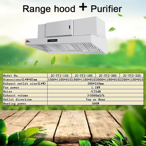 Hotte de cuisine sans conduit pour restaurant, extracteur de chaleur commercial avec ventilateur, type ESP Downdraft - Product Image 4