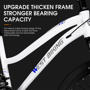 WEST BIKING Nouveau style Cadre de vélo en alliage d'aluminium <span class=keywords><strong>24</strong></span> <span class=keywords><strong>pouces</strong></span> Vélo pliable VTT 27 vitesses Manivelle à blocage automatique Vélo pliable - Product Image 3