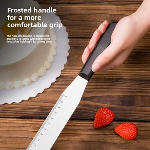 Espátula para Glaseado de Acero Inoxidable Ecológica de 6 y 8 Pulgadas, Espátula para Pastel con Punta Inclinada, Herramientas de Reposterí<span class=keywords><strong>a</strong></span> Premium para el Hogar y Panaderías - Product Image 5
