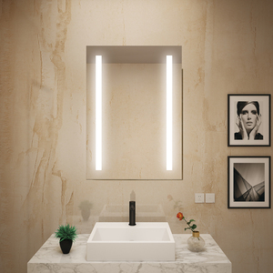 Tout nouveau miroir de salles de bains rectangle tactile sans cadre fabriqué au Cambodge - Product Image 4