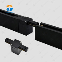 Système d'éclairage sur rail commercial réglable pour plafond suspendu, projecteur linéaire GU10, éclairage sur rail LED pour supermarché