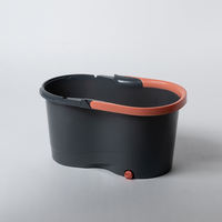 Tête de balai rotative 360 pour Mopturkey Mopspinning, en microfibre et acier inoxydable, avec pédale, haute capacité, du fabricant