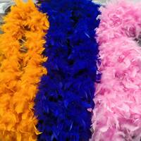 Haute qualité en gros élégance Chandelle couleur unie Boas pour les décorations de fête robe Costume décor de fête de mariage