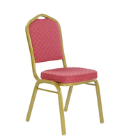 Chaise de banquet d'hôtel à prix abordable avec structure métallique durable et siège en tissu, vente directe d'usine