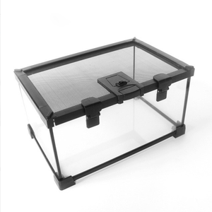 Reptiel Glas Terrarium Tank Amfibieën Habitat Kooi Full View Visueel Aantrekkelijk Sliding Scherm Top Voor Bebaarde Draken Hagedis - Product Image 3