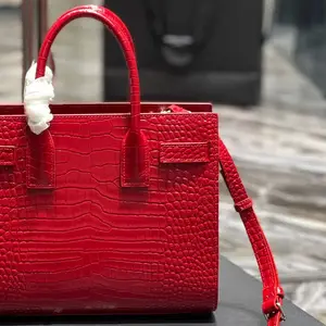 Temperament briefcase woman wallet fashion cowhide custom tote bag bag for girls wallet women luxury Red Marriage female bag