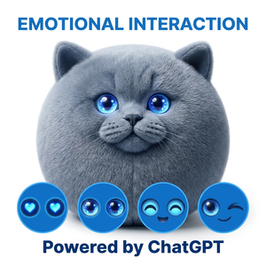 Jouet en peluche électrique chat britannique à poils courts Cuteyeah, compagnon interactif intelligent à commande vocale IA, 60+ langues, apprentissage précoce, doux et émotionnel - Product Image 5