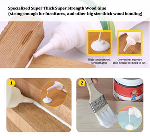 Pegamento Especializado para Madera WBG de Alta Viscosidad y Alta Resistencia para Muebles de Madera Gruesa de Gran Tamaño - Product Image 2