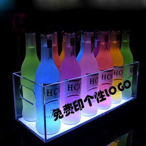 Espositore per secchiello del ghiaccio acrilico a LED ricaricabile per uso domestico o commerciale - Product Image 4