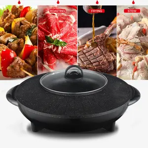 Korean-style Multi-functional Double Temperature Control Rinse Roast All-in-one Pot Household Electric Grill And Hot Pot