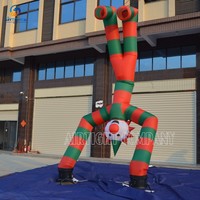 Ballon gonflable avec deux jambes, ballon clown de danse de bonne qualité pour jeunes hommes, décoration d'événements,