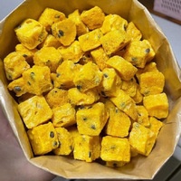 Met suiker gezoete gevriesdroogde passievruchtblokjes, pure gevriesdroogde vruchten voor snacks, drankenmix, DIY-desserts, groothandel
