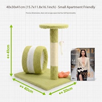 Petit arbre à chat avec poteau à gratter en sisal, tunnel pour chat, lit pour chat, tour de jeu pour chat d'intérieur à plusieurs niveaux pour chatons et chats adultes