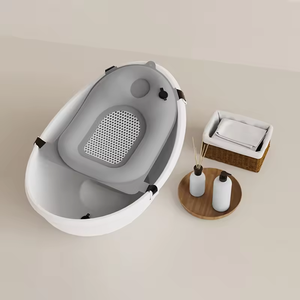 Matelas de bain flottant ergonomique en maille pour bébés, séchage rapide, support de douche pour nourrissons avec boucles de <span class=keywords><strong>fixation</strong></span> sécurisées - Product Image 6