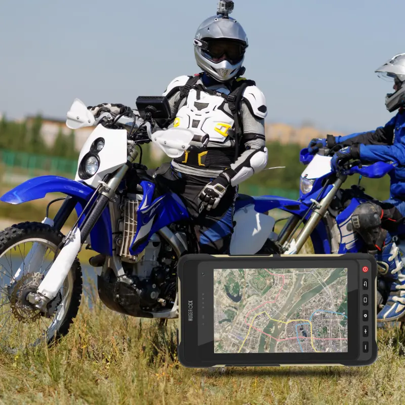 Heavy Duty Motocicleta Brilho Luz Solar Polegada Caso Pc OEM X70 Robusto Android Tablet 7 "para Industrial 5g Tabletsroad Veículos