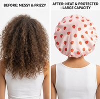 Bonnet en Soie de Mûrier 100% Personnalisé avec LOGO, 16/19/22 Momme, Imprimé Sérigraphié, pour Femme Adulte, Quatre Saisons, Certifié OEKO-TEX, Emballage Personnalisé en Soie