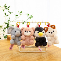 SongshanToys En gros : Porte-clés animaux en peluche miniatures, mignons et créatifs (ours, panda, pingouin), figurines pour machine à griffes, prix bas