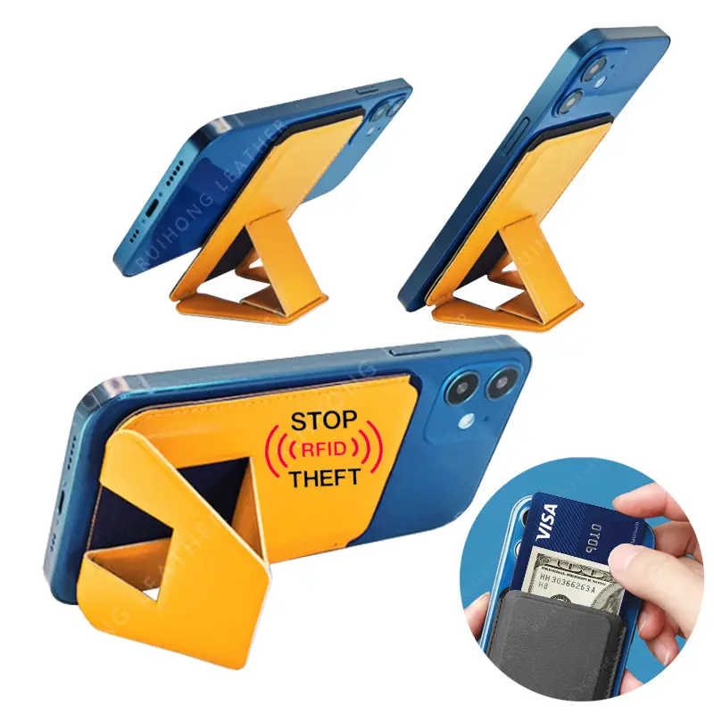 2023 Amazon Top Sale Mobile phone accessories Leather Phone Wallet Pouch magnet Case For Iphone Android Phone