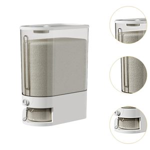Kitchen Plastic PP <b>Rice</b> Dispenser 5kg Bucket Storage <b>Container</b> sealed Lid - Product Image 3