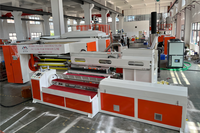 Ligne de production de film alimentaire en PVC à triple vis motorisée à pesage automatique, haute productivité, économe en énergie, avec boîte de vitesses