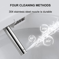 WC intelligent moderne avec bidet intégré, chasse d'eau électrique automatique, cuvette de toilette intelligente monobloc