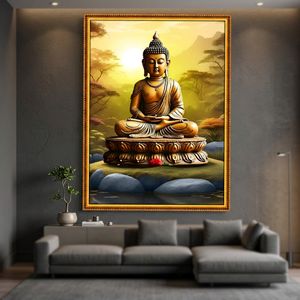 Kit de Broderie Diamantée Imprimée Religion Bouddha avec Motif en Tissu et Pierres Précieuses pour Adultes Débutants - Product Image 5