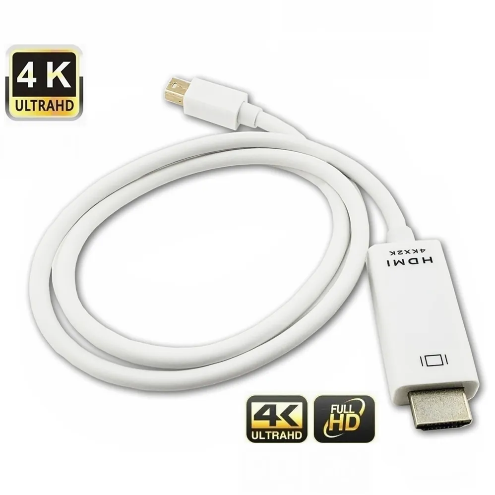 1.8m 6FT Thunderbolt Mini DisplayPort Display Port mini DP maschio a HDMI maschio cavo convertitore per Apple Mac Macbook Mac Pro
