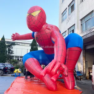派对装饰厂家直销充气蜘蛛侠雕塑模型广告