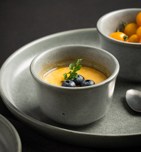 Juego de Tazones de Cerámica con Esmalte Reactivo Gris Mate Nórdico al por Mayor, Mini Ramequines Modernos de Gres Moteado para Restaurantes y Cafeterías - Product Image 6