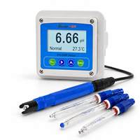 Medidor de pH/ORP Industrial en Línea, Controlador, Analizador de Calidad del Agua para Piscinas, Precisión de 0.01pH, 4-20mA, RS485, Modbus RTU, IP67, OEM