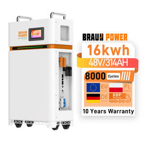 48V 51V 16KWh 314AH LifePo4-Akku Power Wall Eingebautes BMS-System Wiederauf ladbare Zelle Home Energy Storage <span class=keywords><strong>PL</strong></span> Lager EU NO TAX - Product Image 1