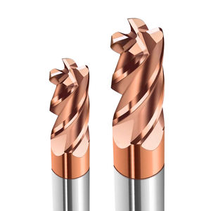 <span class=keywords><strong>Fraise</strong></span> à bout plat HRC55 60 65 à 4 dents en carbure de tungstène, fraises à 3 et 4 dents pour l'acier - Product Image 5