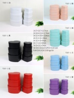 Boîte à Fleurs Cœur Couleur Macaron Unie, Lot de 7 Pièces, Boîte Cadeau d'Emballage