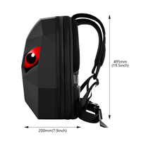 Mochila con Pantalla LED para Exteriores, Mochila LED Programable por Aplicación de Teléfono Inteligente para Motocicleta, Mochila Impermeable con Luz LED