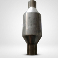 Konverter Katalitik Universal High Flow 50mm 2" Baja Tahan Karat Performa Tinggi Knalpot OBDII Euro 4/5 NO CEL 200/400 CPSI