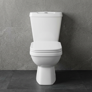 Inodoro Moderno de Cerámica de Dos Piezas, Montado en el Suelo, con Doble Descarga, Ecológico - Product Image 3