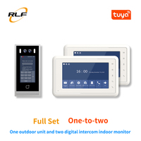 Interphone vidéo numérique ultra-mince pour villa européenne, reconnaissance faciale, 2MP, écran tactile 7 pouces, application Tuya, certifié CE FCC IP65 POE