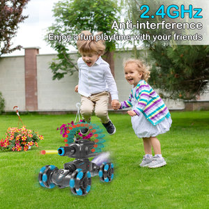 Juguete Transfronterizo para Influencers: Tanque RC <span class=keywords><strong>de</strong></span> 7 Canales con Luz y Pulverizador, Coche RC Transformable para Niños, Alcance <span class=keywords><strong>de</strong></span> 30m, Plástico - Product Image 3