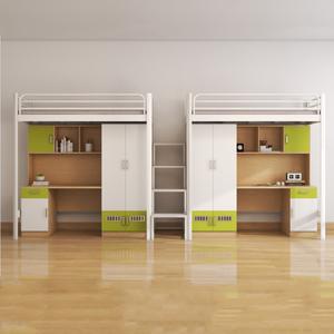 Lit de dortoir <span class=keywords><strong>intégré</strong></span> de haute qualité personnalisable Table d'étude Lit superposé pour enfants avec <span class=keywords><strong>bureau</strong></span> à bord pour appartement ou salon - Product Image 5