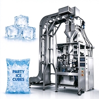 Machine d'emballage verticale industrielle entièrement automatique pour cornets de crème glacée et sachets à bâtonnets, avec peseuse linéaire et codeur de date