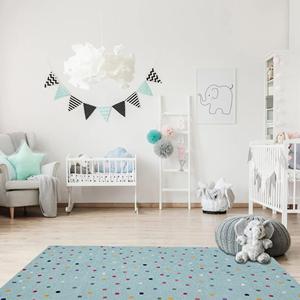Vente en gros Tapis en laine fait main Funfetti, tissé à la main, écologique, antidérapant, adapté aux animaux domestiques, décoration moderne pour la maison, lavable - Product Image 5