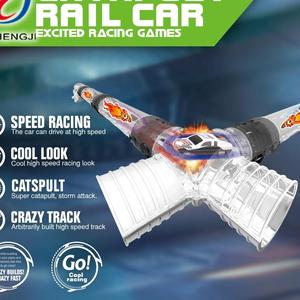 28PCS DIY Katapult Track Toy Scale xtric Slot Cars, Legierung Katapult Pipeline Rail Car Toy Race Track Set - Product Image 4
