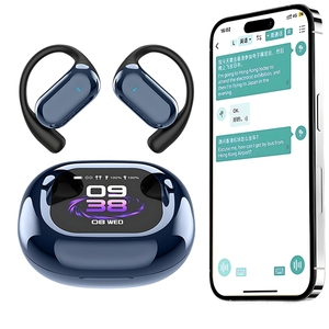 New Q16s Pro OWS Ai Translation Headphone BT5.4 <b>Wireless</b> Earphones Noise Reduction 144 Language Touch Screen Earbuds Q16sPro OWS - Product Image 1