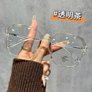 Monture de lunettes optiques carrées Gy5051 extra large unisexe, verres PC anti-lumière bleue, monture complète pour hommes et femmes - Product Image 5