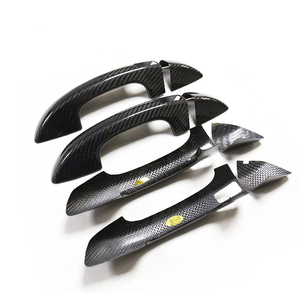 Pour <span class=keywords><strong>Ford</strong></span> Fusion <span class=keywords><strong>Mondeo</strong></span> 2013-2018 poignées de porte de voiture couvre les superpositions Protection attraper capuchon autocollant Chrome/Style Fiber de carbone - Product Image 4