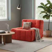 Canapé modulaire compressé, fauteuil simple, canapé en mousse sous vide, canapé de salon, OEM ODM, vente en gros pour projets hôteliers et d'appartements