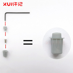 Xuj Anti Collision Pad Adjustable <b>Rubber</b> Silent Cabinet Door Bumper White Gray Black Household Use - Product Image 1